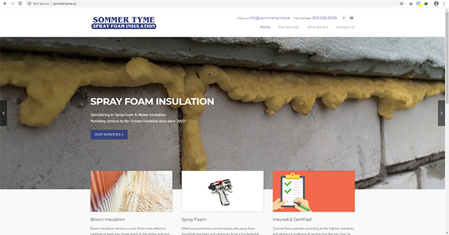 Sommer Tyme Spray Foam Insulation